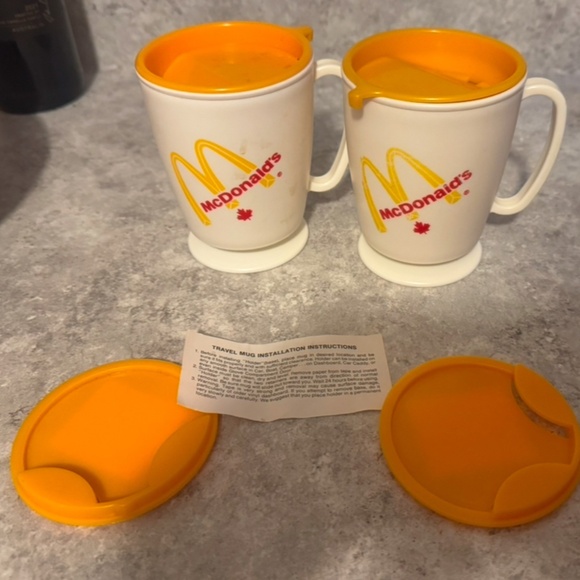 2 vintage McDonald to go cups - Picture 1 of 1